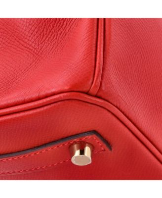 Birkin 30 Handbag Red Epsom with Gold Hardware