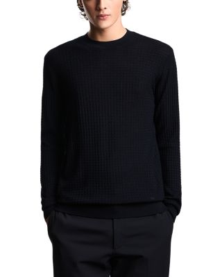 Virgin Wool Geometric Jacquard Sweater 