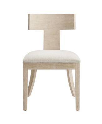 Peregrine Wood and Fabric Upholstered Dining Chairs, Set of 2