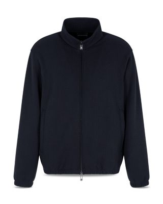 Jacquard Zip Up Sweatshirt