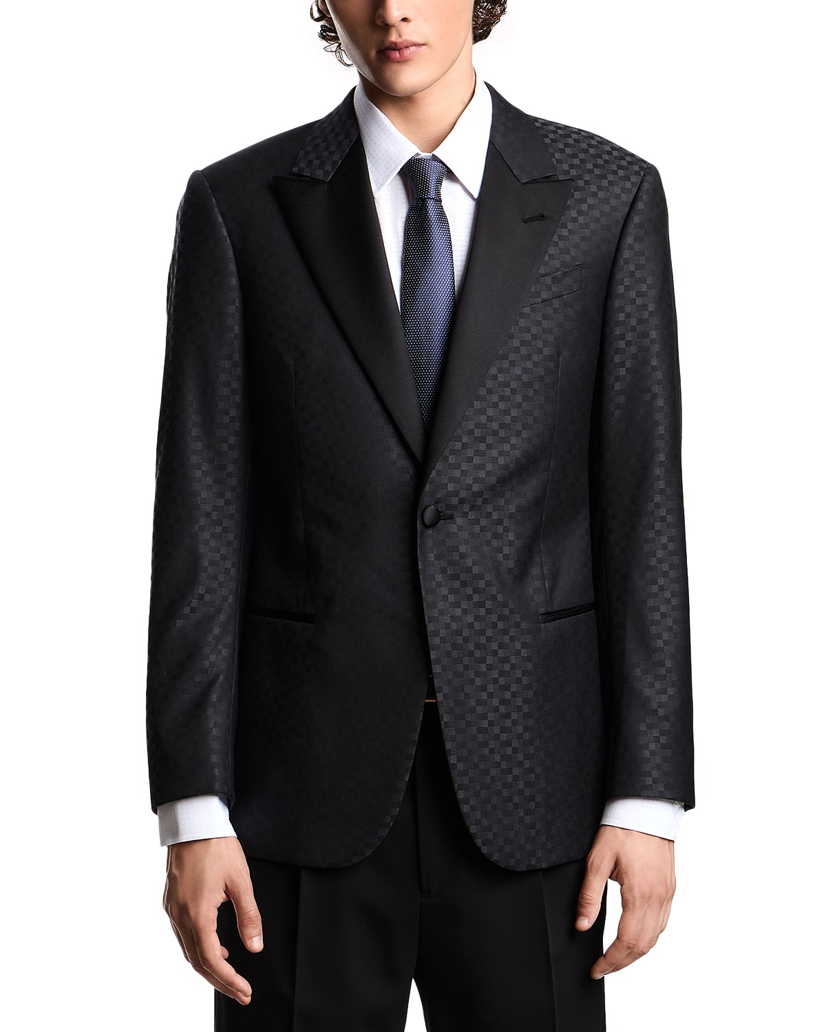 Emporio Armani G Line Regular Fit Dinner Jacket in Dark Grey