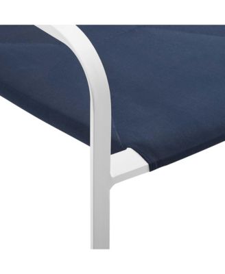 Raleigh Stackable Outdoor Patio Aluminum Dining Armchair