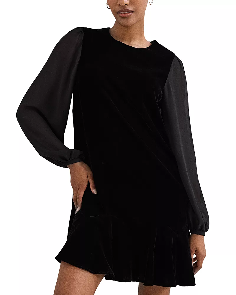 Phase Eight Velvet Swing Dress