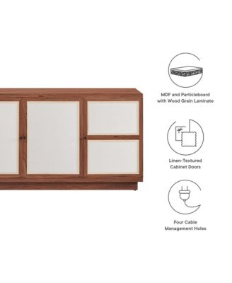 Capri 63" Wood Grain TV Console
