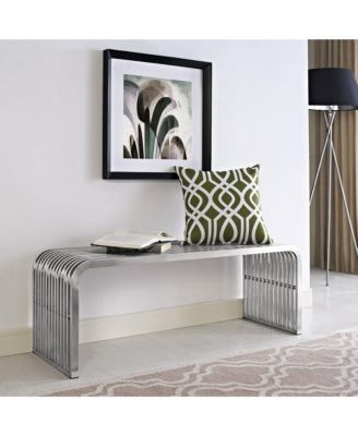 Pipe 47" Stainless Steel Bench