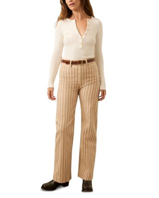 Paradise Pointelle Henley Sweater