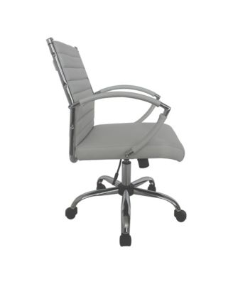 Tioga 37-inch Faux Leather Height Adjustable Swivel Office Chair