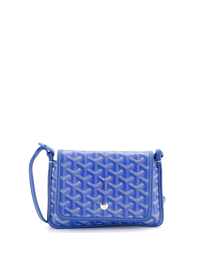 Pre-owned Pre-owned Goyard  Goyard Plumet Clutch Wallet Coated Canvas In Blue