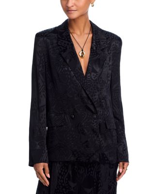 Leopard Jacquard Blazer