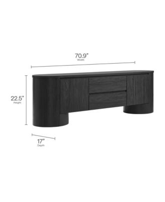 Duval 71 Inch Oval TV Cabinet