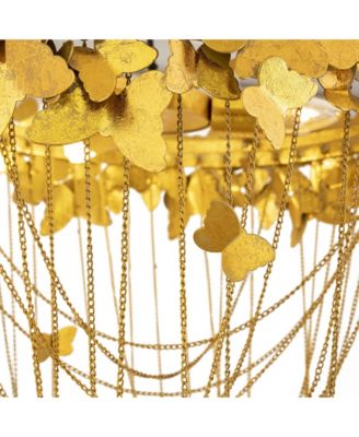  Butterfly Chandelier in Gold