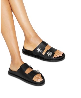 送料込/関税込■Tory Burch■Turnlock レザースライド Tory Burch Women's Turnlock Sport Slide | Bloomingdale's