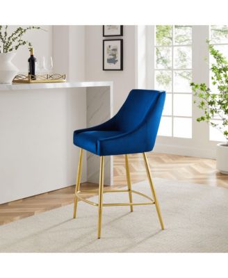 Discern Performance Velvet Counter Stool