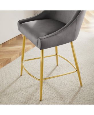 Discern Performance Velvet Counter Stool
