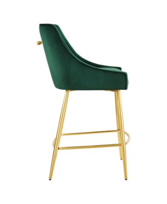 Discern Performance Velvet Counter Stool