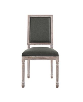  Court French Vintage Like Upholstered Fabric Dining Side Chair