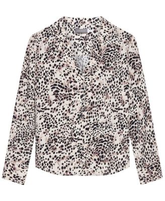  Women's Animal Print Long Sleeve Shirt