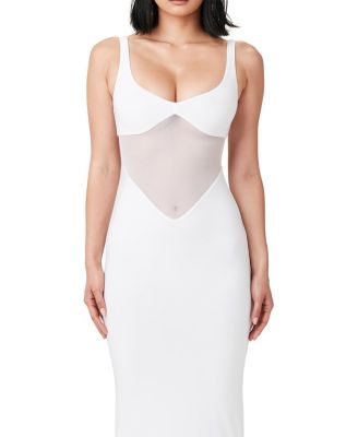 Hourglass Mesh Contrast Dress