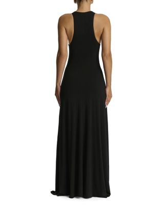 Smooth Racerback Flare Maxi Dress