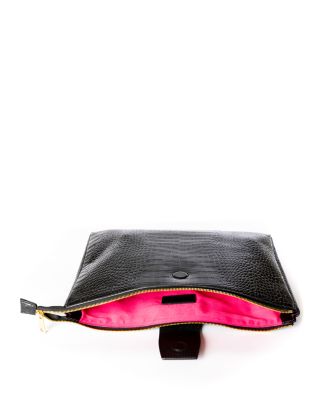 Layla Embossed Leather Laptop Case