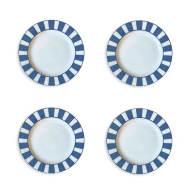 Essential Dessert Plate, Navy, Set of 4