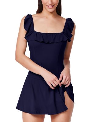 Tutti Frutti Square Neck Swim Dress