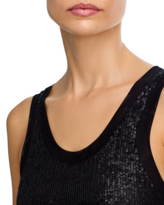 Racer Sequin Swim Bra Bikini Top