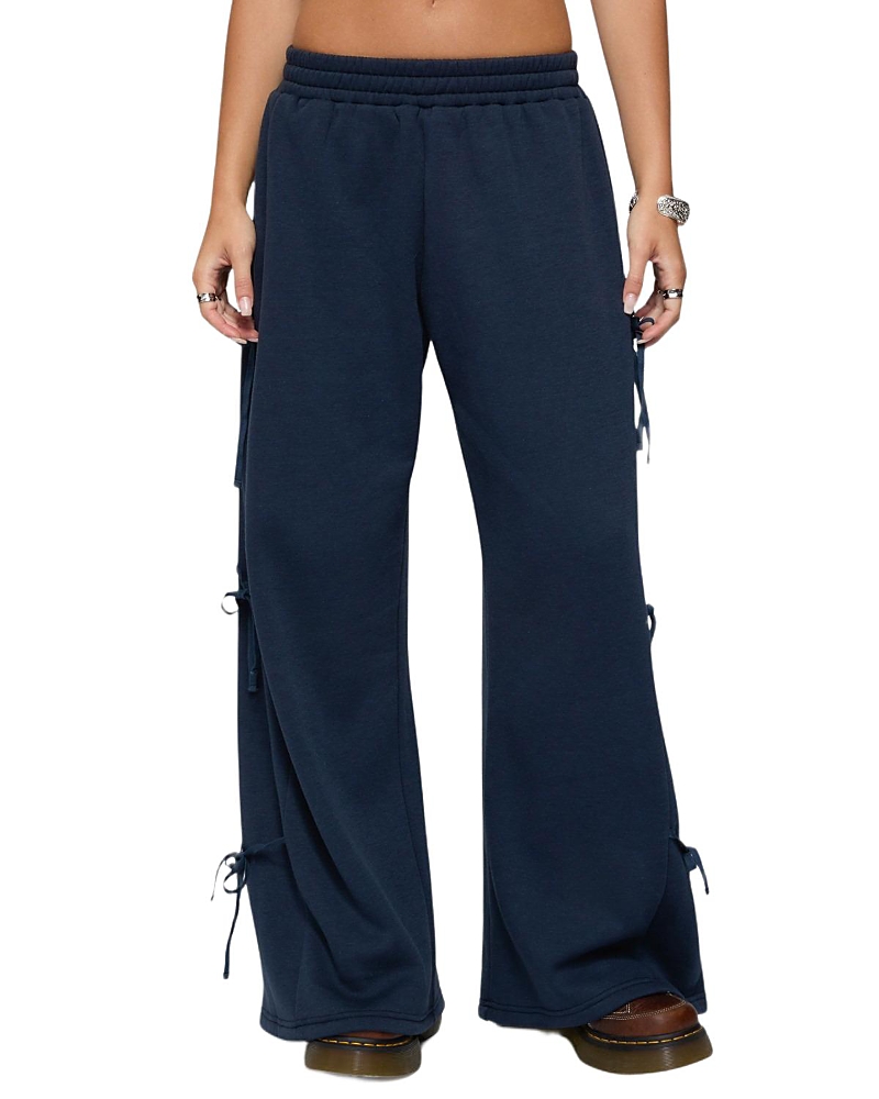 Edikted Claudette Baggy Ribbon Sweatpants
