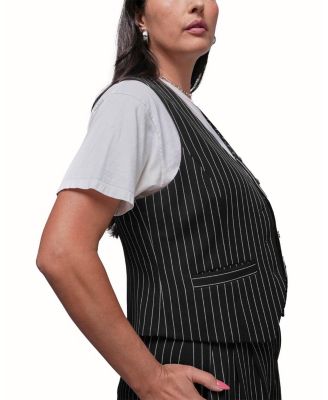 The Empower Pinstripe Vest