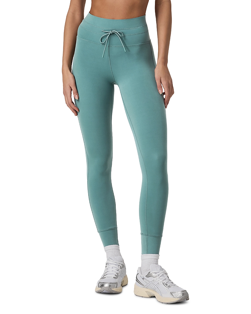 Vuori Daily Form Drawstring Leggings In Green