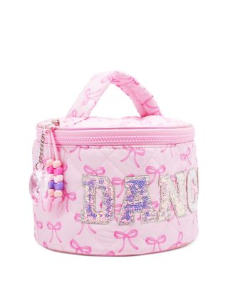 Girls' Dance Quilted Round Train Case