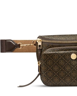 T Monogram Coated Canvas Belt Bag
