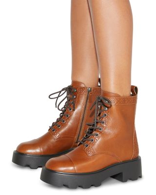Women&#39;s T Monogram Lug Ankle Boots