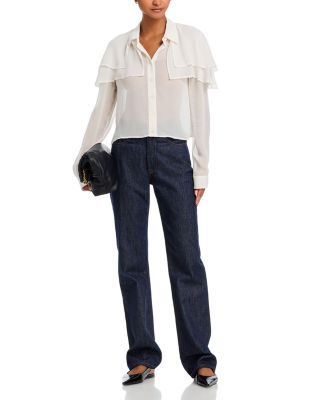 The Silk Cape Blouse