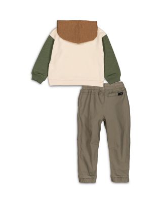 Boys' Color Blocked Hoodie & Stretch Twill Jogger Pants Set - Little Kid