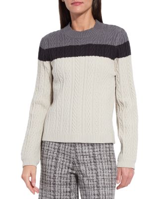 Gabriel Crewneck Cable Knit Sweater