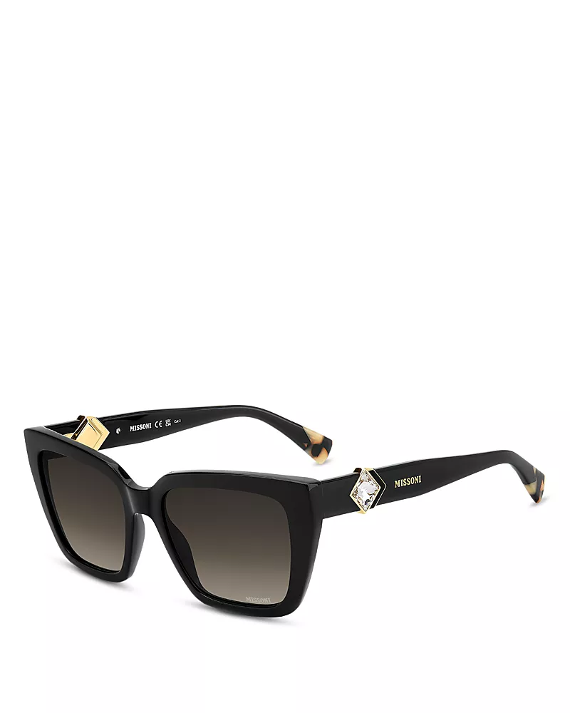 Missoni Gradient Square Sunglasses, 54mm