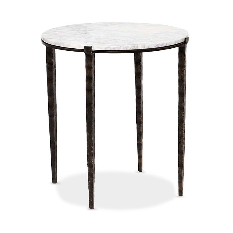 Interlude Home Como Side Table In White