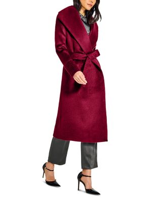 Suri Shawl Collar Long Wrap Coat