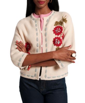  Blanket Stitch Border Cardi Coat