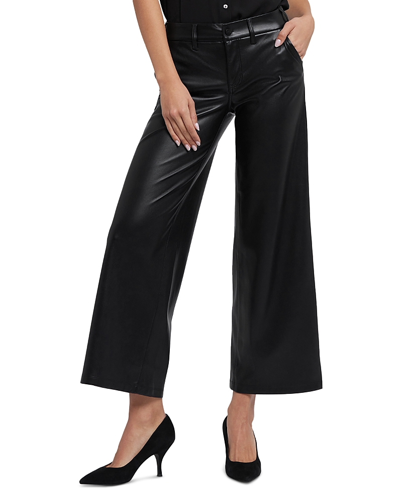 Nydj Faux Leather Ankle Pants In Black