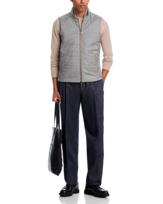 Wool Channel Quilt Travel Vest