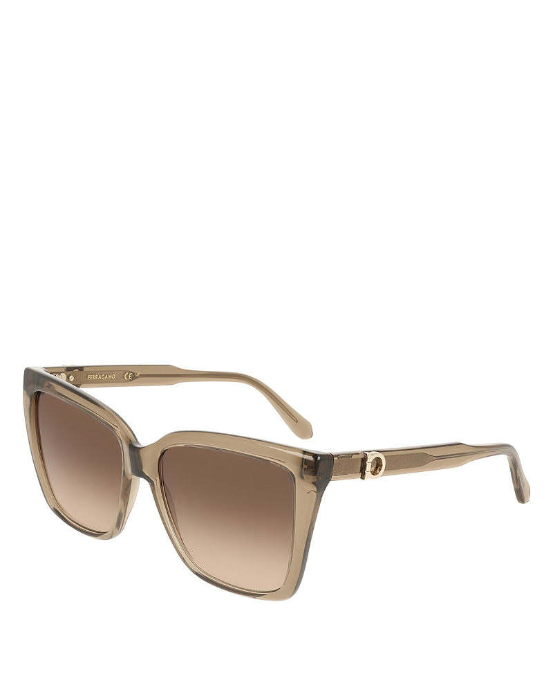Ferragamo Solid Square Sunglasses, 57mm · OS