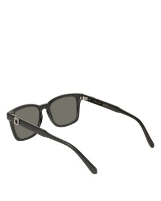 Solid Rectangular Sunglasses, 55mm