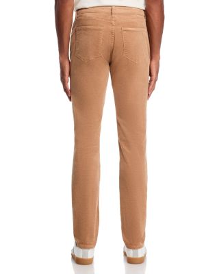 Brando Slim Fit Needle Cord Pants in Khaki