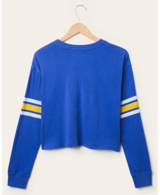  Women's NFL Los Angeles Rams Retro Crop Fleece