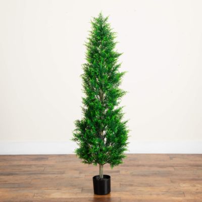5' UV Resistant Artificial Cypress Tower Tree (Indoor/Outdoor)