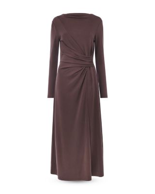 Ruched Detail Midi Dress