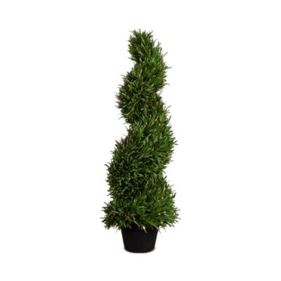 3' UV Resistant Artificial Rosemary Spiral Topiary Tree (Indoor/Outdoor)