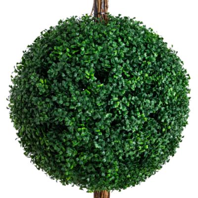 7' UV Resistant Artificial Triple Ball Boxwood Topiary Tree 